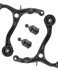 Honda Accord Front Lower Control Arm With Ball Joint Kit For 2008 2012 And Acura TSX 2009 2014 Driver And Passenger Sides Replacement End Link Suspension Upgrade Four Piece Set, black steel