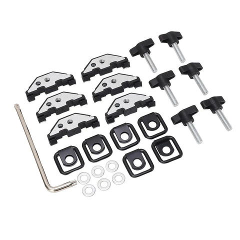 Hard Top Quick Release Hardware Kit With Thumb Screws Nut Clips And Tie Down D Rings For Jeep Wrangler YJ TJ JK JKU 1995 2018