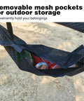 Triangle Camping Hammock Kit With 3 Ratchet Tie Down Straps And Storage Bag 800 Lb Capacity 13ft mesh pocket for storage
