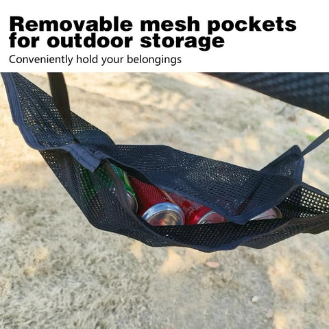 Triangle Camping Hammock Kit With 3 Ratchet Tie Down Straps And Storage Bag 800 Lb Capacity 13ft mesh pocket for storage
