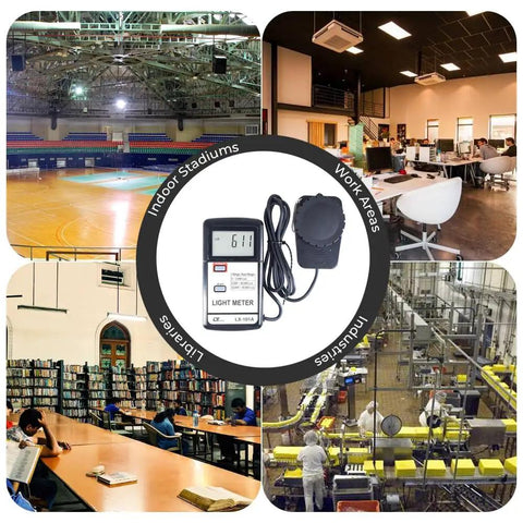 Portable Illuminance Meter For Plants And Indoor Spaces, Handheld Light Level Checker 0 To 50,000 Lux, separate probe for indoor stadiums and work areas