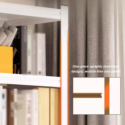 Close-up of Industrial Grade 3 Tier Metal Storage Shelving Unit Made From Thick Cold Rolled Carbon Steel showing one-piece uprights for stability.