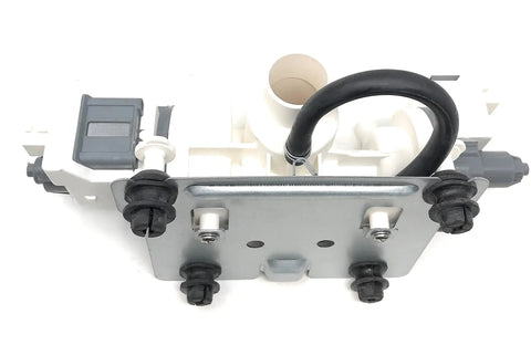 Washer Drain Pump Replacement W11458345 for Maytag Whirlpool Washers, exact fit unit with white housing and black hose