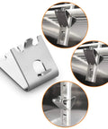10 Pack Stainless Steel Freezer Shelf Clips For Refrigerator Replacement Buckles And Hooks With Zero Point Ninety Eight Inch Pitch