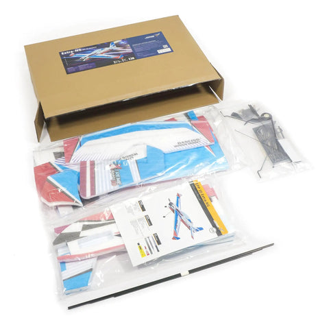 BeastMode EPP Foam RC Plane Kit Extra NG Model With 1200mm Wingspan in box showing parts and manual
