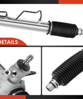 Close-up of Hydraulic Power Steering Rack And Pinion Replacement For Toyota Tacoma 1996 2004 And 4Runner 1996 2002 showing components
