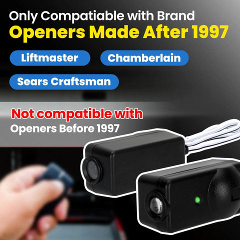 41A5034 Garage Door Safety Sensor Replacement Kit For Chamberlain LiftMaster Craftsman Openers Made After 1997 No Bracket Plug And Play Ready To Install
