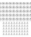 Set Of 50 Round Rivet Kits With Solid Iron 8mm Ball Rivets And 6mm Screws Multifunction Leather Studs For Clothing Silver Finish