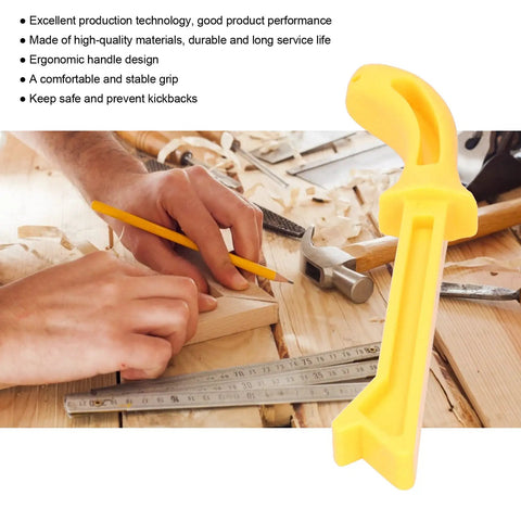 Pro Grade Kickback Guard Push Block For Table Saws Ergonomic Plastic Push Stick on woodworking table