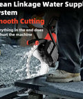 Heavy Duty Electric Concrete Ring Saw With 8900W Copper Motor and 3300 Rpm cutting through stone with water supply system.