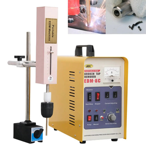 Pro Grade 800W 110V Portable EDM Tap Burner Remover For M2 To M20 Taps 5 64th Inch To 25 32nd Inch With EDM Electrode Set Pro Level Tap Extraction Tool For Broken Tap Removal In Metalworking