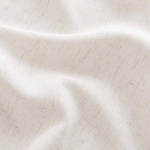 Close-up of fabric texture for Pinch Pleated Linen Sheer Curtains 102 Inch Long, Two Panel Set With Ring Hooks And Clips For Track System