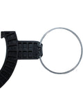 Top view of a Fast And Easy Garbage Disposal Install Tool That Lets You Set It Up In Under 60 Seconds Without An Extra Hand No Fuss Straightforward Clamp On showing circular clamp and black grip component