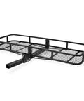 Folding Hitch Cargo Basket Rack 60 Inch 23 Inch 5.5 Inch Beefy 500 Lb Capacity Heavy Duty Steel Mesh Carrier for 2 Inch Receivers SUV
