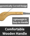 Japanese Style Keyhole Saw With Long Blade Crushing Through Wood Plywood Drywall And Gypsum Boards with ergonomic wooden handle.