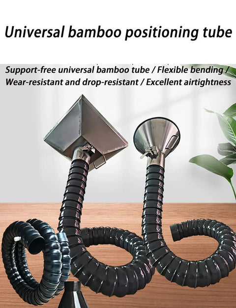 Heavy Duty Stainless Steel Fume Extractor With 360 Flex Articulating Arm And Long Duct Hose for efficient smoke capture