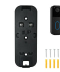 Two Way Installation Backplate Mount For Blink Video Doorbell 2nd Gen No Drill Adhesive Doorbell Mount With Easy Peel And Stick Setup Replaces Back Plate Works With Blink Doorbell Camera Indoor Or Outdoor Use, shown with screws and wall anchors