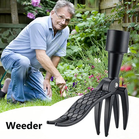 Stand Up Weed Puller Replacement Head With 4 Claw Steel For Yard And Garden Heavy Duty Weeding Tool Easy To Install No Handle Required Effortless Root Uprooting And Fast Weed Removal