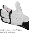 Close-up of Leather Forge MIG Welding Gloves With Kevlar Stitching For Heat And Fire Resistance And Palm Reinforcements