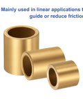 2 Pack Self-Lubricating Sintered Bronze Sleeve Bearings With 20mm Bore, 25mm Outer Diameter, And 12mm Length For Heavy-Duty, Low-Friction Performance In High-Temp Machinery, Tools, And DIY Projects, shown in line applications