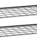 Beefy 2 Pack Heavy Duty Steel Wall Garage Shelves 45 Inch By 15 Inch Wall Mounted Storage With Low Profile Brackets Holds Up To 200 Pounds Per Shelf
