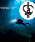 Lit 5000LM LED Rechargeable Headlamp For Scuba Diving With 5 Lighting Modes IPX8 Waterproof Up To 100m illuminating underwater