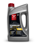 Powerflow AW 46 Multi Viscosity HLP Hydraulic Oil With 6000 Hour Extended Life, one gallon jug, front view