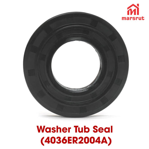 Heavy Duty Front Load Washer Core Rebuild Kit With Legit Tub Bearings And Leak Proof Seals For Smooth Sailing Laundry Days And Zero Hassle Restoration That Truly Delivers, black washer tub seal viewed from the front.