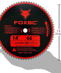 Beefy 14 Inch Metal Chop Saw Blade With 66 Tooth TCG Carbide For Fast Smooth Cuts 0.095 Kerf And 1 Inch Arbor 1800 RPM