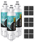 Replacement Refrigerator Water Filter For LG LT700P And Kenmore Elite 9690, NSF 401 And 473 Certified, filter cartridges and pads