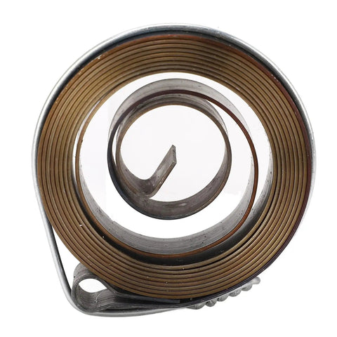 2 Pcs Universal Drill Press Spring, Heavy Duty Chromed Steel Quill Feed Return Coil for Milling Machine, detailed view of the coil spring.