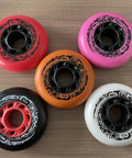 Inline Skate Replacement Wheels Set For 68 72 76 80mm Durometer 92A Outdoor Indoor Asphalt Formula Pink 24mm Wide