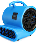 Half HP Carpet Dryer Fan With 2600 CFM Air Blower For Fast Home Drying, ETL Listed, Portable Floor Blower With 15 Ft Cord, Three Speed Settings, Blue.