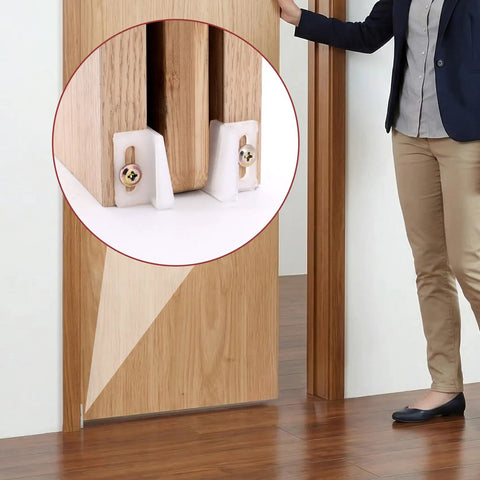 4 Pack Pocket Door Bottom Guide Set Plastic Sliding Door Hardware Adjustable Floor Mounted Guides For Home Office