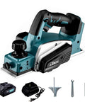 20V Cordless Handheld Planer With Brushless Motor, Three And A Quarter Inch Planing Width, Portable Wood Smoothing Tool, battery included