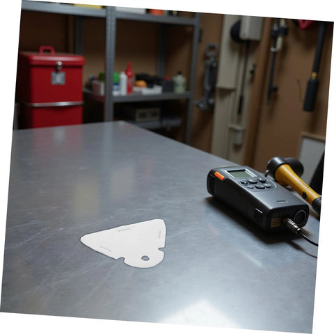 Heavy Duty Felt Gasket For High Temperature Air Heater Pump Core Replacement White Felt Sealing Pad With Superior Oil Absorption For Industrial Workshop And Garage Heating Systems on metal workbench