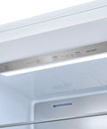 Control panel of Twenty Eight Inch Built In Convertible Refrigerator And Freezer 13 Cu Ft White Kitchen Essentials with digital display.