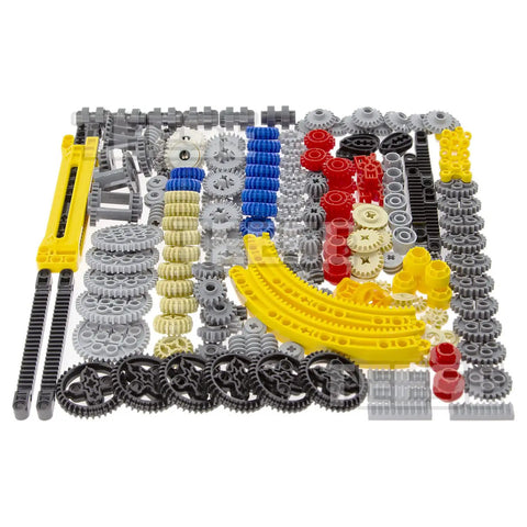 Gears And Differential Kit With 233 Technic Parts For STEM MOC EV3 Project Track Car Bulk Blocks Random Color on display