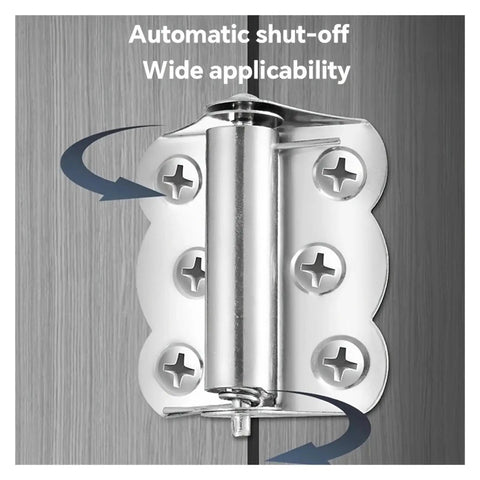 Concealed Cabinet Door Hinge Set, 2 Pack Stainless Steel With Automatic Flush Closing, adjustable for easy install close-up
