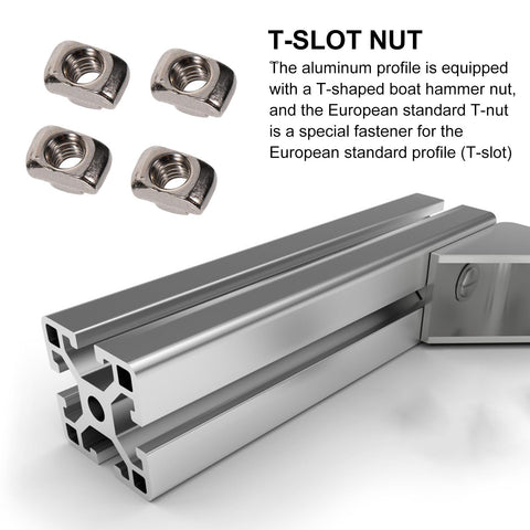 180Pcs Heavy Lifter Hammer Head T Slot Nuts For Aluminum Profiles Sure Grip Fasteners Built Tough For CNC Routers 3D Printers And Robotics with aluminum profile and hammer nuts.