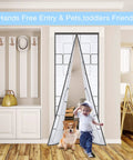 Insulated Door Curtain With Thermal Magnetic Self Sealing Eva Door Screen Keeps Drafts Out And Stops Cold Air From Escaping