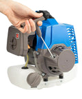 Powerful 2 Stroke Gas Powered Earth Auger With 11.81 Inch Drill Bit engine detail with pull start and fuel tank visible