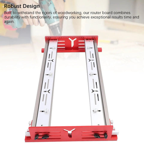 Slab Flattening Router Sled for Woodworking Aluminum Alloy Slab Jig robust design shown on white background