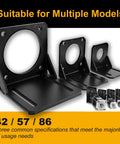 Nema 23 stepper motor brackets set with multiple model compatibility for precise motion applications.