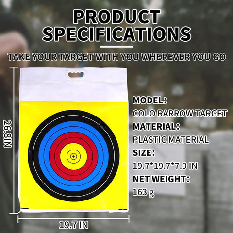 Weatherproof Archery Target Bag Cover For Outdoor Range And Backyard Practice, Heavy Duty Replacement, sizes displayed
