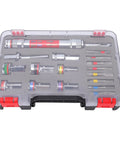 Premium 8-19mm Socket Bit Extension Set With Heavy Duty Alloy Steel Construction And Impact Ready Design Perfect For Home Furniture Repair Cabinet Installation And Toughest DIY Projects You Got Going. 8-19mm alloy steel socket bit set in case