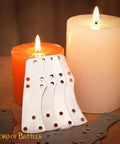 Beefy Steel Lamellar Armor Plates Set Of 100 For Reenactments 20 Gauge Craft Scale with candles