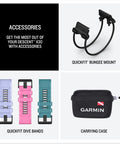 Descent X30 Dive Computer accessories with bungee mount, quickfit dive bands, and carrying case.