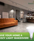 Ultra Bright BR40 LED Flood Light Bulb 16W 1400 Lumens 2700K Warm White Instant On Dimmable in modern living room