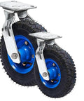 Heavy Duty Caster Wheels With Brakes Top Plate Swivel Castors For Furniture And Workbenches Trolleys And Carts
